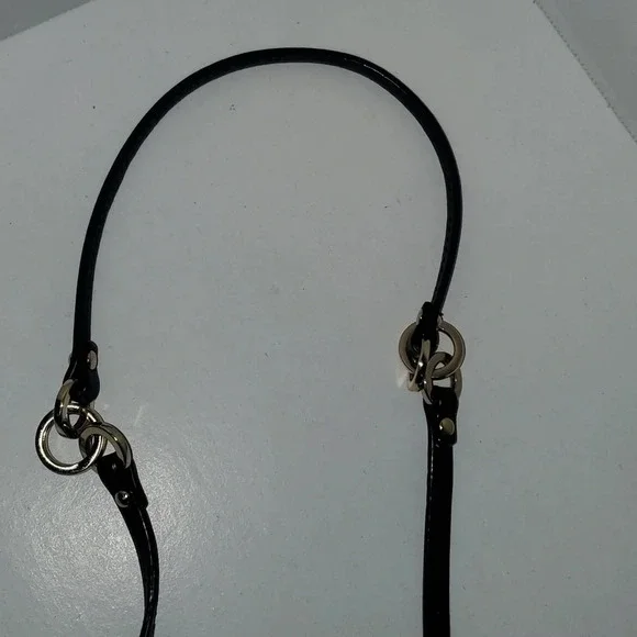 COACH Madison Signature Print Slim File Bag Crossbody Shoulder Bag Black\Tan - Picture 2 of 16